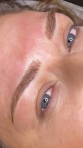 Eyebrow Tattoo result by LaDolce Cara in Visalia, CA