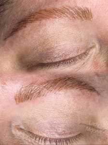 Eyebrow Tattoo result by Lady Moon Cosmetic Tattooing in Grand Island, NE