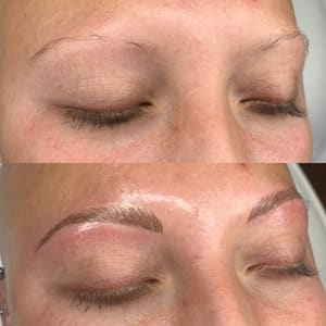 Eyebrow Tattoo result by Lady Moon Cosmetic Tattooing in Grand Island, NE