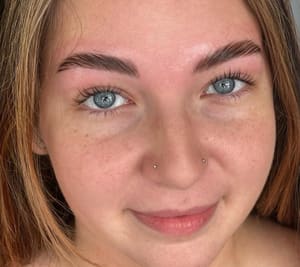 Eyebrow Tattoo result by Lakeside Aesthetics Spa in Winthrop, ME