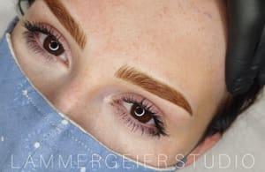 Eyebrow Tattoo result by Lammergeier Studio in Bellingham, WA
