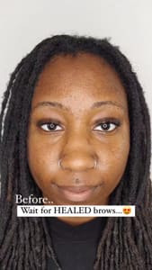Eyebrow Tattoo result by Lammergeier Studio in Bellingham, WA
