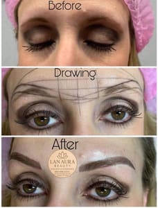 Eyebrow Tattoo result by Lan Aura Beauty in Aubrey, TX