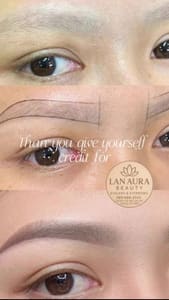 Eyebrow Tattoo result by Lan Aura Beauty in Aubrey, TX