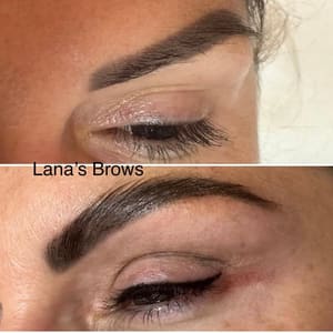 Eyebrow Tattoo result by Lana's Brows Permanent Make-Up in Boca Raton, FL