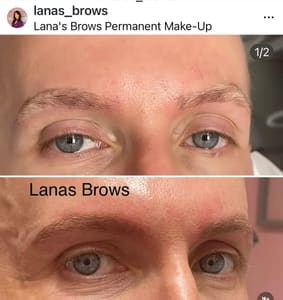Eyebrow Tattoo result by Lana's Brows Permanent Make-Up in Boca Raton, FL