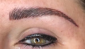 Eyebrow Tattoo result by Lana's Salon & Permanent makeup-Up Studio in Denison, TX