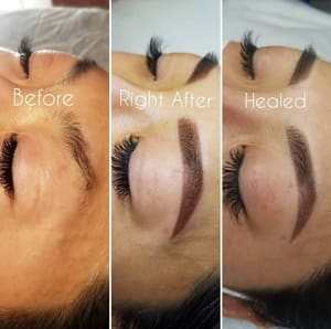 Eyebrow Tattoo result by Lash and Beauty in La Ca Ada Flintridge, CA