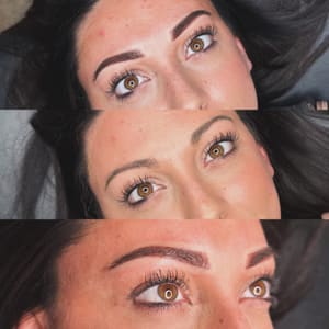 Eyebrow Tattoo result by Lash and Brow Esthetics Specialist in Russell, KY