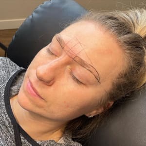 Eyebrow Tattoo result by Lash + Beauty Bar in Germantown, WI