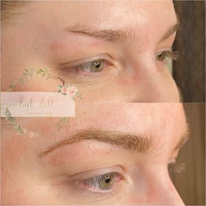 Eyebrow Tattoo result by Lash Doll Aesthetics in Plover, WI