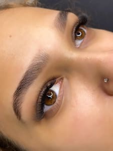 Eyebrow Tattoo result by Lash & Ink. Studio and Academy in Deerfield Beach, FL