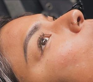 Eyebrow Tattoo result by Lash lifts by V in Pasadena, TX