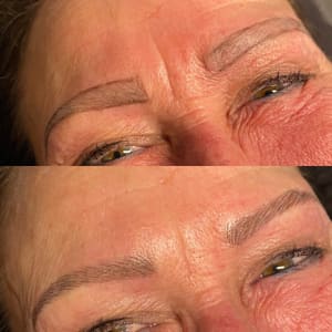 Eyebrow Tattoo result by Lash Out Esthetics in Grandville, MI