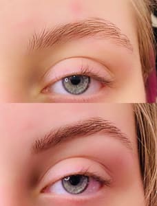 Eyebrow Tattoo result by Lash Out Loud with Erin in Mt Airy, MD