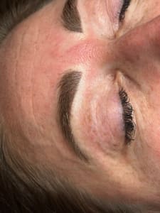 Eyebrow Tattoo result by Lash Out Spa & Permanent Makeup in Lake In The Hills, IL