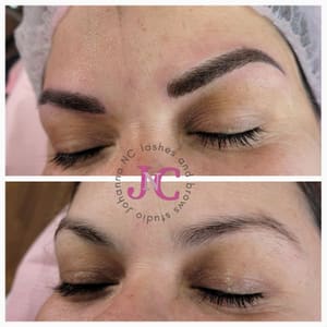 Eyebrow Tattoo result by Lashes and Brows Studio Johanna NC in Gastonia, NC