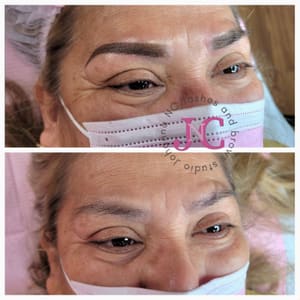Eyebrow Tattoo result by Lashes and Brows Studio Johanna NC in Gastonia, NC