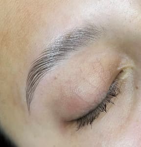 Eyebrow Tattoo result by Lashes By Ally in Janesville, WI