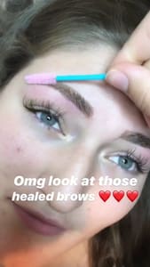 Eyebrow Tattoo result by Lashes By Ju Eyelash Extensions in Alpharetta, GA