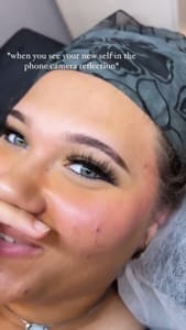 Eyebrow Tattoo result by Lashes by Katie and Skincare in Bethesda, MD