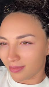 Eyebrow Tattoo result by Lashes & Permanent Makeup by Dina in Costa Mesa, CA