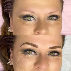 Eyebrow Tattoo result by Lashout & Makeup in Hot Springs, AR