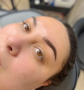 Eyebrow Tattoo result by Lasting look studio in Dallas, TX