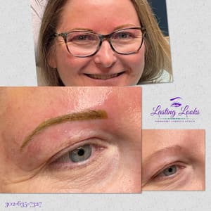 Eyebrow Tattoo result by Lasting Looks Permanent Cosmetics & Microblading in Hockessin, DE