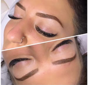 Eyebrow Tattoo result by Laura rae Lash Artistry & Permanent Makeup in Vista, CA