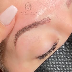 Eyebrow Tattoo result by Laura Reis Microblading in Rosenberg, TX