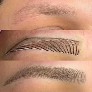 Eyebrow Tattoo result by Laura's Beauty Touch in Rego Park, NY