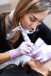 Eyebrow Tattoo result by Laurum Studio of Permanent Makeup in Burlingame, CA