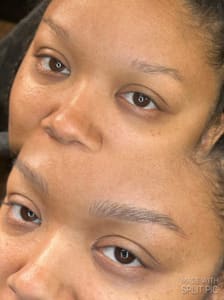 Eyebrow Tattoo result by Lauu Artistry in Covina, CA