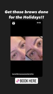 Eyebrow Tattoo result by Lavish Brows Microblading & Laser Free Tattoo Removal in Wooster, OH