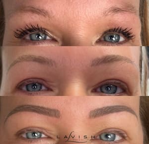Eyebrow Tattoo result by Lavish Brows Microblading & Laser Free Tattoo Removal in Wooster, OH