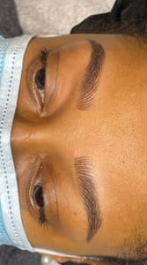 Eyebrow Tattoo result by Lavish Permanent Cosmetics Beauty & Wellness Spa in Bon Air, VA