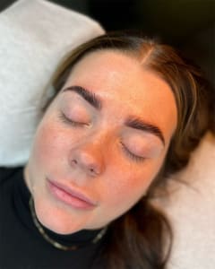 Eyebrow Tattoo result by Lavish Skin Artistry in Millersville, MD