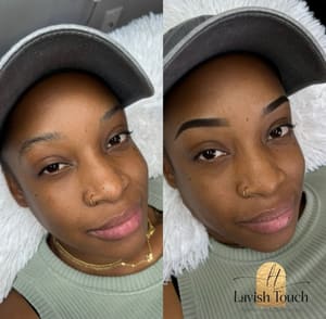 Eyebrow Tattoo result by Lavish Touch Permanent Cosmetics in Sacramento, CA
