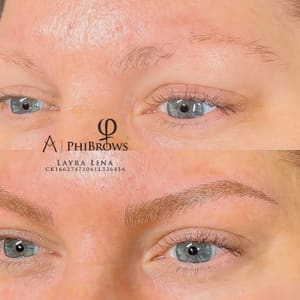 Eyebrow Tattoo result by Layra Lina Phibrows Studio in Alpharetta, GA