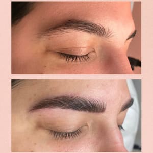 Eyebrow Tattoo result by Lazy Beauty Club in Brooklyn, NY