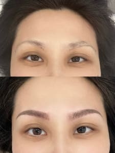 Eyebrow Tattoo result by LC&CO Beauty Studio in Spring, TX