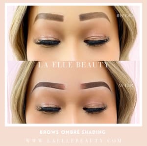 Eyebrow Tattoo result by LC Ink & Skin in Montebello, CA