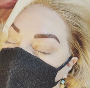 Eyebrow Tattoo result by Lc's Cosmetic Tattoo Artistry in Shavertown, PA