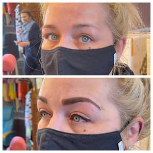 Eyebrow Tattoo result by Lc's Cosmetic Tattoo Artistry in Shavertown, PA