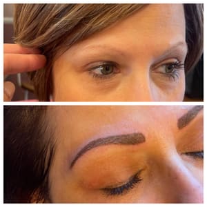 Eyebrow Tattoo result by Lc's Cosmetic Tattoo Artistry in Shavertown, PA