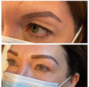 Eyebrow Tattoo result by Lc's Cosmetic Tattoo Artistry in Shavertown, PA