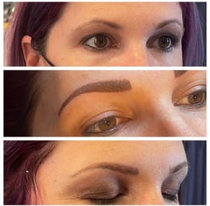 Eyebrow Tattoo result by Lc's Cosmetic Tattoo Artistry in Shavertown, PA