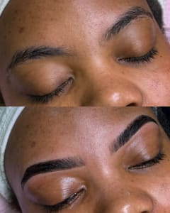 Eyebrow Tattoo result by LD Beauty – Lashes & Brows in Avon, IN