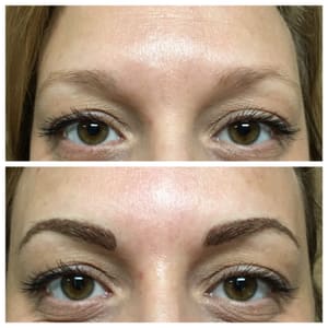 Eyebrow Tattoo result by Le Beau Visage Permanent Cosmetics in Chico, CA